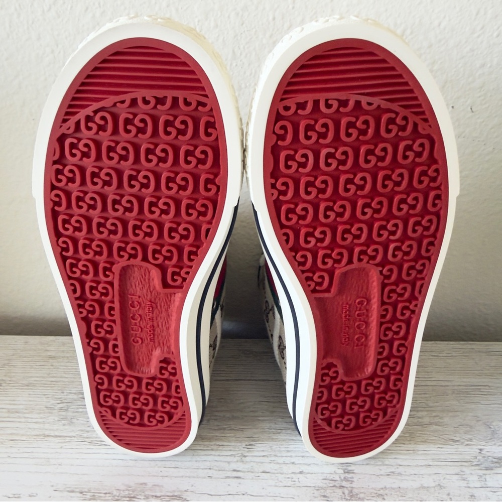 New Gucci Tennis 1977 GG Supreme high top women sneakers size IT 34.5, US 4.5 - Picture 7 of 13